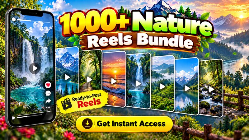 1000+ Nature Reels bundle cover